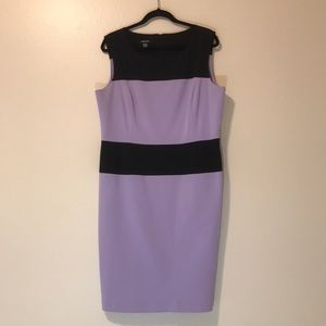 Nine West purple and black shift dress